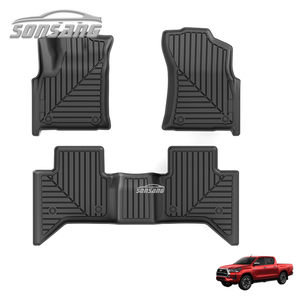 Alfombrillas de Goma 3D 5D TPE para Camioneta <span class=keywords><strong>4X4</strong></span> SONSANG, Alfombrillas Profundas para Toyota Hilux - Product Image 1