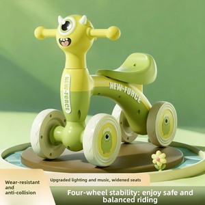 Monopattino Senza Pedali per Bambini da 2 <span class=keywords><strong>a</strong></span> 4 Anni, <span class=keywords><strong>a</strong></span> Quattro Ruote, in Plastica, Regalo - Product Image 3