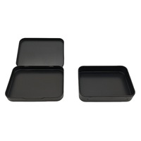 Boîte en métal pour cosmétiques solides, emballage en fer blanc double couche pour crème nettoyante