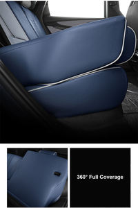 Pour BYD Seal 2022-2024, housses de siège de voiture complètes en cuir personnalisées de style sportif de luxe, toutes saisons, 9 pièces, avant et arrière - Product Image 3