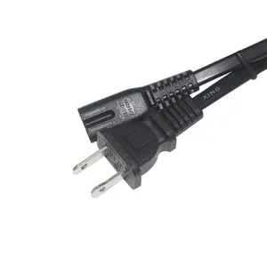 Cable de extensión Nema 1-15p, Cable de alimentación hembra de Pvc, 8 Ac, América, EE. UU., 2 puntas Iec c7