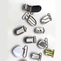 Clip porte-jarretelle à tête ronde en métal Clip de sangle de vêtement de chaîne de sucette pour accessoires de jupe et de sangle