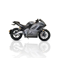 Moto électrique de course AIMANDI personnalisée, moteur de roue 8000W, batterie au lithium 72V, pneus de 17 pouces, vitesse 80 km/h