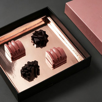 Individuell Bedruckte Papier-Schubladenbox Starre Geschenkbox mit Roségold-Folienprägung und Tiefprägung für Schokoladenverpackung Großhandel
