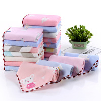 Jiaoaoao-serviette carrée absorbante en coton, mouchoir de poche, motif personnalisé, pour enfants