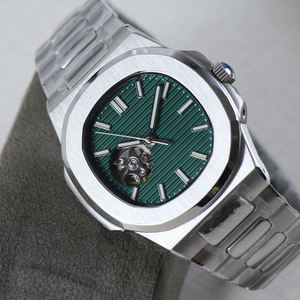 Montre personnalisée DIY sans logo, mouvement automatique NH38, montres mécaniques pour hommes, bracelet de luxe, cadran ajouré NH38, étanche - Product Image 1