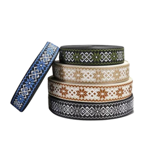 Pita Jacquard Bohemian 38mm, Hiasan Tenun Geometris Etnik untuk Tali Tas, Dekorasi Rumah & Pakaian, dan Topi Berhias - Product Image 6