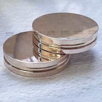Boîte à fards à paupières personnalisée, ronde, quatre couleurs, effet brillant, finition mate, noble, en plastique ABS, modèle 2408