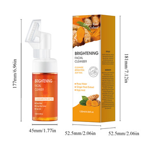 Nettoyant visage éclaircissant 120ml Mousse à l'extrait de racine de gingembre pour femmes - Product Image 4