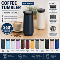Nouvelle tasse réutilisable en céramique de 10 oz avec intérieur innovant à 360° °    Mug à café à double paroi en acier inoxydable 304 avec intérieur en céramique