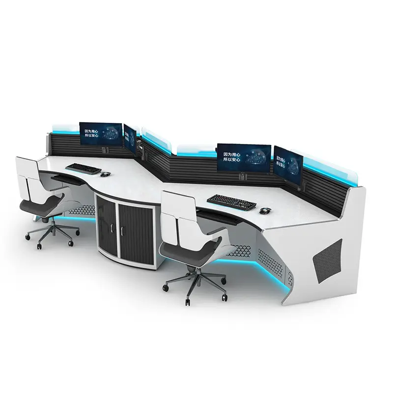 Kehua Fuwei Custom Controlekamer Meubilair Callcenter Werkstations Eoc Meubilair Security Room Design Smart Control Center Desk