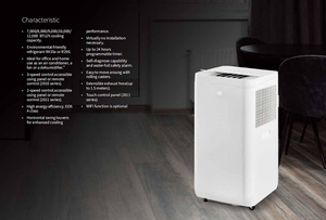 12000BTU Energy Efficiency Quiet <b>Portable</b> Air Conditioner With Optional WIFI Smart <b>AC</b> <b>Unit</b> Mobile Aircon Air Conditioning Home M - Product Image 6