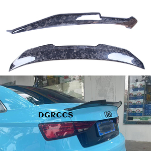 สปอยเลอร์หลังคาร์บอนไฟเบอร์ขัดเงาแบบ PSM สำหรับรถ A3 S3 RS3 8V ลิมูซีนซีดาน ปี 2013-2020 พร้อมเทปติดตั้ง - Product Image 1