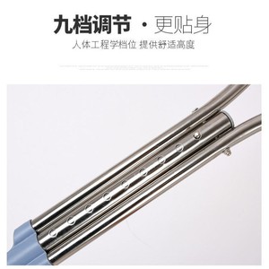 Béquilles en acier inoxydable réglables en hauteur pour personnes âgées et jeunes, aides à la marche pour la rééducation, béquilles médicales sous-aisselles - Product Image 1