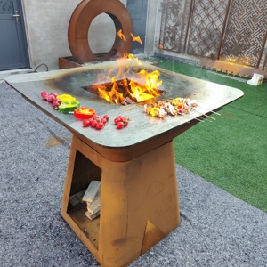 Parrillas de <span class=keywords><strong>barbacoa</strong></span> de acero Corten Fire Pit Heavy Large BBQ - Product Image 3