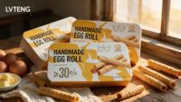 Rouleaux d'œufs croustillants au sucre et au fromage faits à la main, vente en gros, marque privée personnalisée, usine de snacks, approvisionnement direct en vrac, boîte cadeau, boulangerie