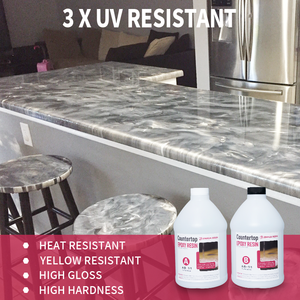 Kit de résine pour marbre noir exotique, revêtement époxy pour comptoirs, époxy à haute viscosité, marbrure résistante aux rayures <span class=keywords><strong>et</strong></span> au jaunissement - Product Image 3