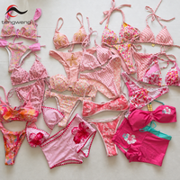 TW 2026 OEM Merklogo Dames Bikini Badkleding Set Zomer Designer Zwempak Luxe Tweedelig Badpak Op Maat Strandkleding