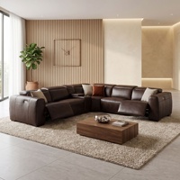 Fauteuil de cinéma d'angle en L électrique, inspiré de l'Italie, de luxe léger, haut de gamme, pour home cinéma, exclusivité transfrontalière, une place
