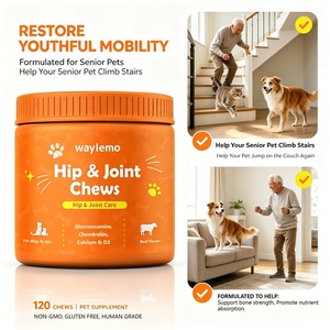 Suplementos para la Salud de Mascotas Waylemo, Condroitina de Tiburón para <span class=keywords><strong>Perros</strong></span>, <span class=keywords><strong>Vitaminas</strong></span> para el Soporte Articular con Glucosamina y Colágeno, Tabletas Masticables - Product Image 6