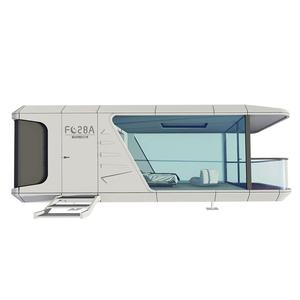 منزل حاويات متنقل ذكي مجهز بالكامل من الفولاذ، فندق كبسولي مع حمام، مكتب، صالة رياضية، فيلا، للاستخدام في التخييم - Product Image 2