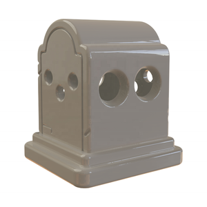 Diseño personalizado pecera accesorios decorativos cerámica agujero redondo lápida en forma de camarón Motel Cichlid Pleco peces cueva refugios - Product Image 1