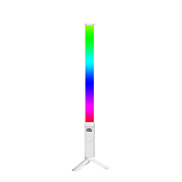 Baguette lumineuse RVB pleine couleur 10W prête à être expédiée avec CCT 2500-9900K et chargement Type-C pour tournages en studio