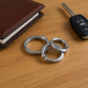 Portachiavi a Sfera da 25mm con Finitura Argento per Accessori Portachiavi - Product Image 4