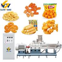 Ligne de production de snacks de maïs soufflé améliorée, machine d'emballage multi-têtes, machine de fabrication de snacks inclinés