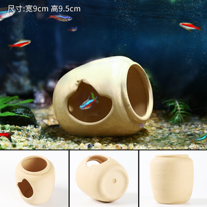 Aquarium Ceramic Rock Cave Baby <strong>Fish</strong> and Shrimp Breeding Hiding Shelter Purple Clay <strong>Pots</strong> for <strong>Fish</strong> tank - Product Image 6