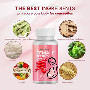 Ingrédients naturels Suppléments vitaminiques prénataux pour l'ovulation, la conception et l'équilibre hormonal Comprimés de soutien pour la fertilité féminine - Product Image 3