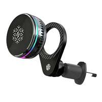Nouveau chargeur de voiture sans fil magnétique flexible double face détachable 25W avec port Type-C, support de charge multifonctionnel pour téléphone