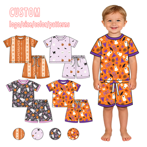 Nouveaux styles 2026 – Pyjamas de Noël en bambou pour enfants – Motifs personnalisés 2026 – Shorties 95 % bambou pour filles et garçons - Product Image 3