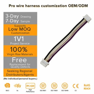 JST XH ZH profesional kabel PH <span class=keywords><strong>2</strong></span>.54mm 1.25 <span class=keywords><strong>2</strong></span> Pin tali tahan air PVC terisolasi untuk lingkungan yang keras - Product Image 2