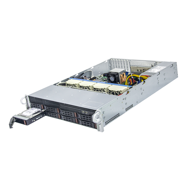 Cheap 2U Rack Server for Xeon processor E5-2600 v3/v4 Dual Socket LGA-2011-3 C612 Chipset 2 RJ45