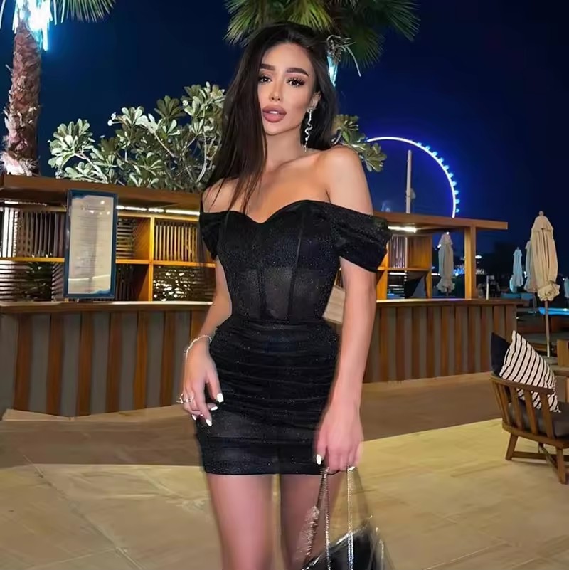 Wholesale Summer Off Shoulder Black Bodycon Dress Black Casual Elegant Short Dresses Women| Alibaba.com Wholesale Summer Off Shoulder Black Bodycon Dress Black Casual Elegant Short Dresses Women| Alibaba.com