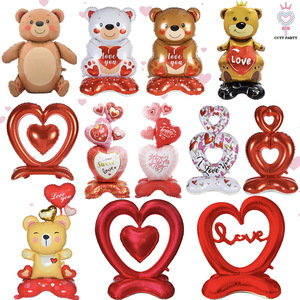 San valentino a forma di <span class=keywords><strong>cuore</strong></span> 58 pollici su misura in alluminio palloncini Cross-border all'ingrosso decorazione per feste - Product Image 1
