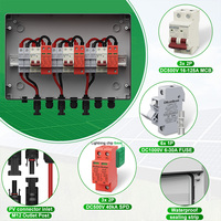 CNLonQcom prix usine PV Combiner Box 3 en 3 sorties DC500V 10A 16A 20A 32A 40A 50A 63A IP65 pour panneau solaire