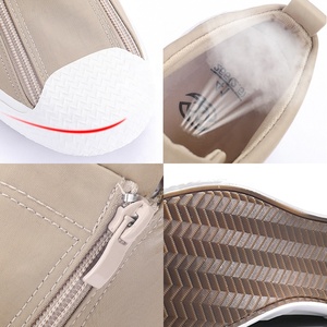 Zapatos Casuales de Lona para <span class=keywords><strong>Hombre</strong></span>, Primavera/Verano, Diseño Moderno con Doble Cremallera, Transpirables - Product Image 5