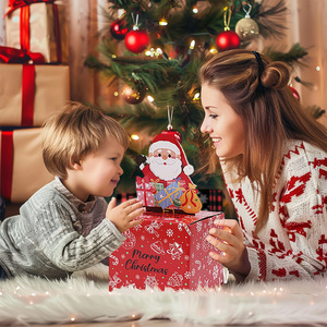 Boîte à monnaie surprise de Noël en gros – Motifs Père Noël, Bonhomme de neige, Sapin de Noël – Boîte à tirer des billets en papier – Cadeau de Noël – Boîte à espèces - Product Image 5