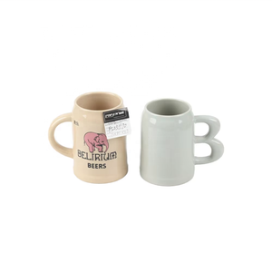 Jarra de <span class=keywords><strong>Cerveza</strong></span> de Cerámica Pink Elephant de Delirium Beers, 0.5L, con Logotipo Personalizado, Estilo Alemán, para Bar o Fiesta - Product Image 5