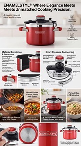 <span class=keywords><strong>Olla</strong></span> <span class=keywords><strong>a</strong></span> Presión de Acero Inoxidable con Revestimiento de Esmalte, 6L 22cm, con Válvula de Seguridad, para Cocina Doméstica o Restaurante, Utensilios de Cocina con Logotipo Personalizado - Product Image 6