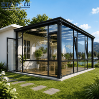 Véranda en aluminium insonorisée avec verre acoustique feuilleté et joints insonorisants pour un environnement intérieur paisible