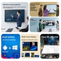 Écran tactile LED YINJIANG 55/65/75/86/98/110 pouces, moniteur d'affichage numérique plat, tableau blanc interactif intelligent pour réunions