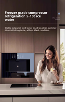 Machine de purification et de chauffage électrique sans réservoir encastrée en acier inoxydable, avec robinet intelligent autonettoyant, pour usage domestique et hôtelier