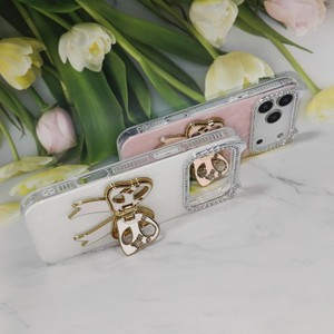 เคสโทรศัพท์แบบตั้งได้ Bow Bling สำหรับ iPhone 17 Pro Max 16 15 11 ลายหูแมว ประดับเพชร ป้องกันกล้อง พร้อมกลิตเตอร์ สำหรับสาวๆ ผู้หญิง - Product Image 6