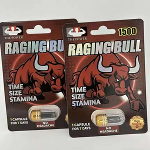 Capsules Raging Bull en marque blanche en gros – Complément d'amélioration masculine avec soutien de l'endurance et boost d'énergie sur 7 jours - Product Image 1