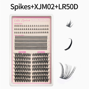 Faux Cils en Grappes Fibres Artificielles 100D+200D Haute Simulation Poils Doux Semi-Faits à la Main Cils DIY Transfrontaliers - Product Image 4