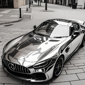 فيلم حماية طلاء جسم السيارة من مويبن، مقاس 1.52*<span class=keywords><strong>3</strong></span> متر/قطعة، تركيب جاف/رطب، لون فضي كروم معدني، مصنوع من مادة TPU PPF ذاتية الإصلاح - Product Image 3