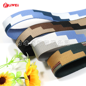 Dây Đai Vải Dệt Hoa 38Mm Bán Chạy Dây Đai Túi Vải Polyester Bền Hình Thang Chất Lượng Tốt - Product Image 2